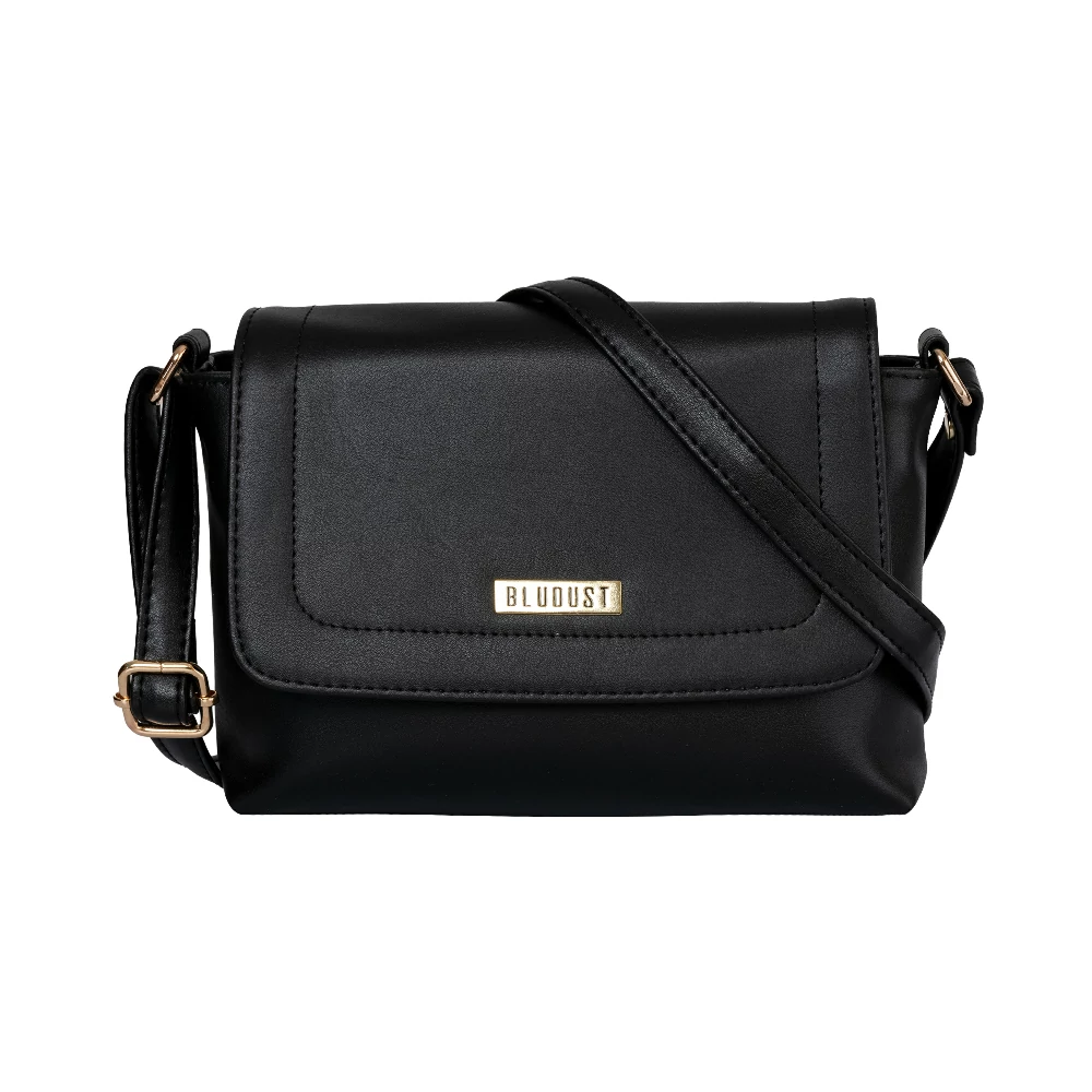 Buy online Black Leatherette (pu) Sling Bag from bags for Women by Black  Spade for ₹389 at 81% off | 2024 Limeroad.com